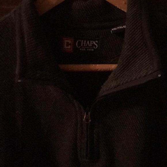 CHAPS 1/4 zip PULLOVER - Picture 2 of 3